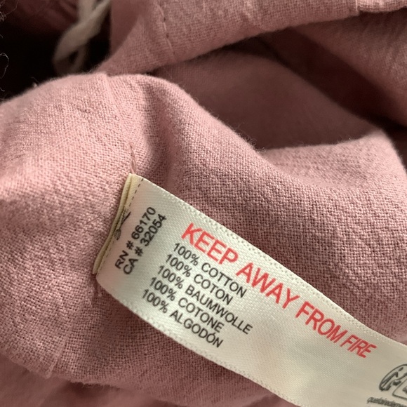 NWOT FREE PEOPLE Criss Cross Corset Top Dusty Rose - Picture 9 of 9